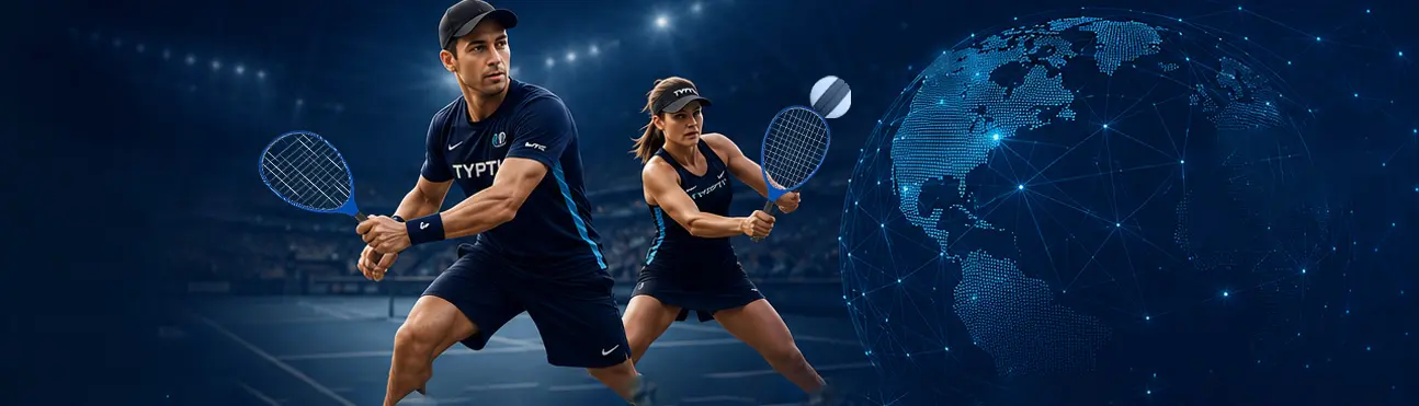 TYPTI athletes in action, connected by a global network